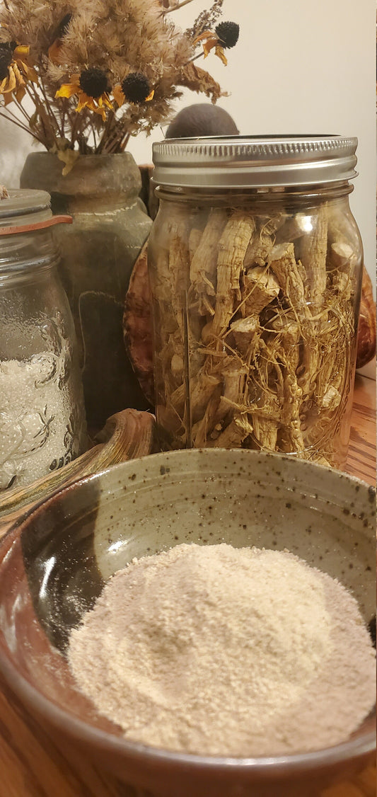American Ginseng Root (Panax quinquefolia) - Dried Powder