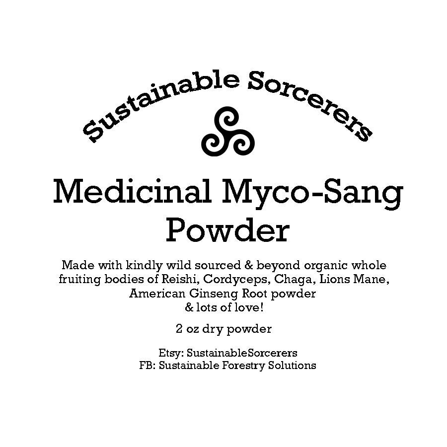 Myco-Sang, Wild Forest Mushroom Powder Blend